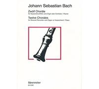 Johann Sebastian Bach-Twelve Chorales for Descant-Descant Recorder, Organ