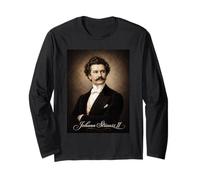 Johann Strauss Composser Pianist Long Sleeve T-Shirt