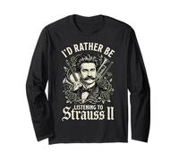 Johann Strauss Composser Pianist Long Sleeve T-Shirt
