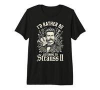 Johann Strauss Composser Pianist Premium T-Shirt