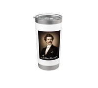 Johann Strauss Composser Pianist Stainless Steel Insulated Tumbler