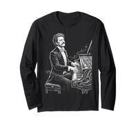 Johann Strauss Piano Composser Pianist Long Sleeve T-Shirt