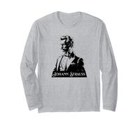 Johann Strauss Wiener Waltz Music Waltz King Operetta Long Sleeve T-Shirt