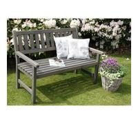 Johanna 2 Seat Garden Bench in Premium Treated Grey finish Wooden 125cm Width