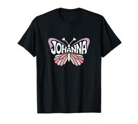 Johanna Butterfly - Personalized Cute Name Word Art T-Shirt