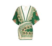 Johanna Ortiz Inundada De Color Printed Cotton-voile Mini Dress - Green - 8 (UK12 / M)