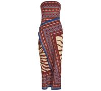 Johanna Ortiz Paraiso Agreste Printed Cotton Maxi Dress - Beige - 6 (UK10 / S)