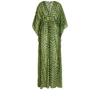 Johanna Ortiz Secret Garden Patterned Georgette Maxi Kaftan Dress - Green - 6 (UK10 / S)