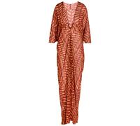 Johanna Ortiz Sensory Tapestry Patterned Georgette Maxi Kaftan Dress - Red - 6 (UK10 / S)