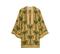Johanna Ortiz Wild Savannah Printed Linen Tunic - Yellow - 8 (UK12 / M)