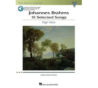 Johannes Brahms 15 Selected Songs High Voice (Book & Cd) Book/2Cd (Vocal Library)