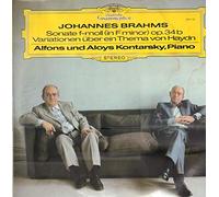 Johannes Brahms - Alfons & Aloys Kontarsky - Sonate F-Moll Op. 34b / Variationen Über Ein Thema Von Haydn - Deutsche Grammophon - 2531 100