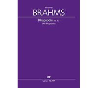 Johannes Brahms-Alt-Rhapsodie-Alt Voice, Men's Choir [TTBB] and Orchestra