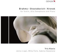 Trio Klavis – Brahms / Shostakovich / Krenek for Violin, Alto Saxophone and Piano