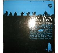 Johannes Brahms - Brahms: Sonatas for Clarinet & Piano Op 120 # 1& 2 with Score; David Glazer Clarinet; VOX LP Vinyl