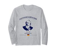 Johannes Brahms German Composer Classical Music Long Sleeve T-Shirt