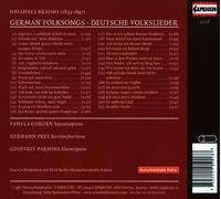 JOHANNES BRAHMS: GERMAN FOLKSONGS NEW CD