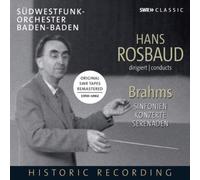 Johannes Brahms Hans Rosbaud Conducts Brahms: Original SWR Tapes Remastered (CD)