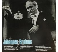 Johannes Brahms: Konzert A-moll Für Violine, Violoncello Und Orchester, Op.102 / Tragische Ouvertüre, Op.81 [Mono Vinyl LP] Josef Suk, André Navarra, Tschechische Philharmonie , Leitung Karel Ancerl