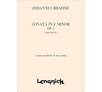 Johannes Brahms: Sonata in F minor Opus 5: Piano: Instrumental Work