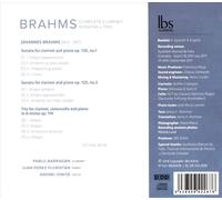 JOHANNES BRAHMS - SONATE PER CLARINETTO OP.120 (NN.1 E 2), TRIO OP.114 NEW CD