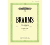 Johannes Brahms: Violin Concerto in D Major, Op.77 (Violin and Piano), Edition Peters EP3893