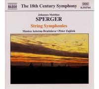 JOHANNES MATTHIAS SPERGER: STRING SYMPHONIES NEW CD