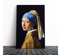 Johannes Vermeer The Girl with The Pearl Earring Canvas Print 24x16 Inch