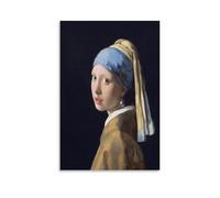Johannes Vermeer's Girl with A Pearl Earring Poster Poster Cool Artworks Painting Wall Art Canvas Prints Hanging Picture Posters 12x18inch(30x45cm)