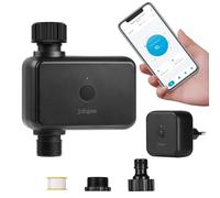 Johgee Garden Irrigation Computer with WiFi Hub, Smart WiFi Irrigation Timer with Bluetooth and App Control, Automatic/Manual Water Timer for Garden Lawn