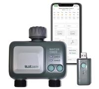 johgee Smart Water Timer WiFi with Separate 2 Outlet, IPX5 Waterproofing, Sprinkler Timer Outdoor, Water Timers Irrigation, Rain Delay System, Smart Voice Control, Water Hose Timer Work with Alexa