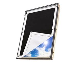 johgee Thermal Blackout Curtain for Windows and Skylights | Heat Protection | Compatible with VELUX GGU GGL GPU GPL GHU GHL GTU GTL GXU GXL Windows (No Drilling with Suction Cups, 96 x 140 cm)