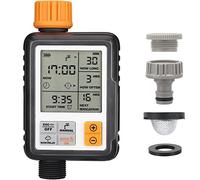 Johgee Watering Computer with 3 Inch Screen, Watering Clock with Automatic Irrigation, Rain Delay, Manual Control and Child Lock
