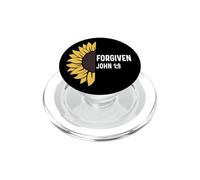 John 1:9 1 9 God Jesus Christian Cross Forgiven Forgive PopSockets PopGrip for MagSafe