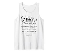 John 14:27 Peace I Leave with You Bible Scripture Faith God Tank Top