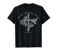 John 14:6 Gospel Scripture Spiritual Icon Design T-Shirt