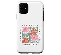 John 14:6 The Way The Truth The Life Floral Design Case for iPhone 11