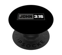 John 3 16 Bible Verse Christian Faith Scripture PopSockets Adhesive PopGrip
