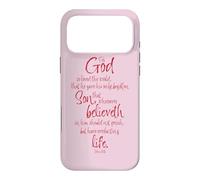 John 3:16 Bible Verse For God So Loved the World Case for iPhone 17 Pro Max