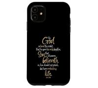 John 3:16 Bible Verse For God So Loved the World Scripture Case for iPhone 11