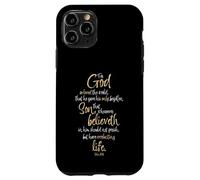 John 3:16 Bible Verse For God So Loved the World Scripture Case for iPhone 11 Pro