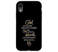 John 3:16 Bible Verse For God So Loved the World Scripture Case for iPhone XR
