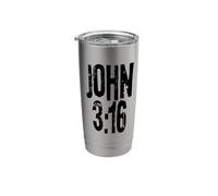 John 3:16 Bible Verse Gods Words Stainless Steel Insulated Tumbler