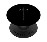 John 3 16 Bible Verse Gospel Salvation Cross Faith PopSockets Adhesive PopGrip
