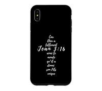 John 3 16 Christian Cross Gifts Religion Bible Verse Case for iPhone XS Max