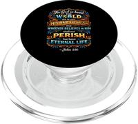 John 3:16 Eternal Life Christian Scripture Faith Bible Verse PopSockets PopGrip for MagSafe