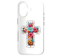 JOHN 3:16 Floral Faith Cross Jesus Christian Religious Case for iPhone 17