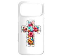 JOHN 3:16 Floral Faith Cross Jesus Christian Religious Case for iPhone 17 Pro Max
