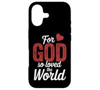 John 3:16 For God So Loved The World Bible Verse Case for iPhone 17