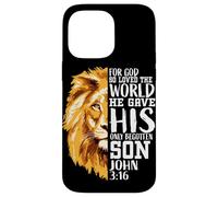 John 3:16 Gifts Christian Phone Cases Men Bible Verse Phone Case for iPhone 14 Pro Max